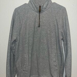 Carhartt Men's Gray Quarter Zip-Up Sweatshirt